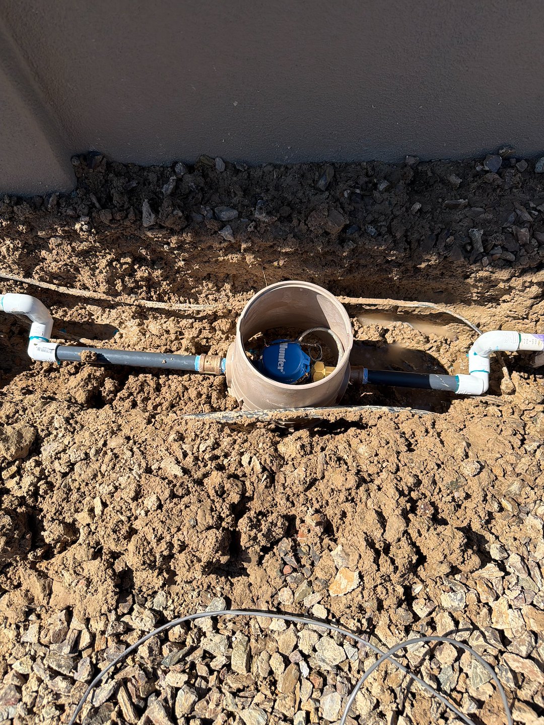 Professional Hunter WiFi control timer w/ Hunter HC flow meter installation in Carefree Az Thumbnail