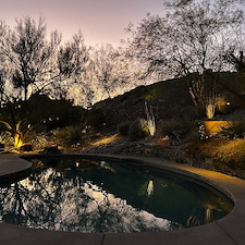 Professional-landscape-low-voltage-accent-lighting-system-installation-in-Paradise-Valley-Az 4