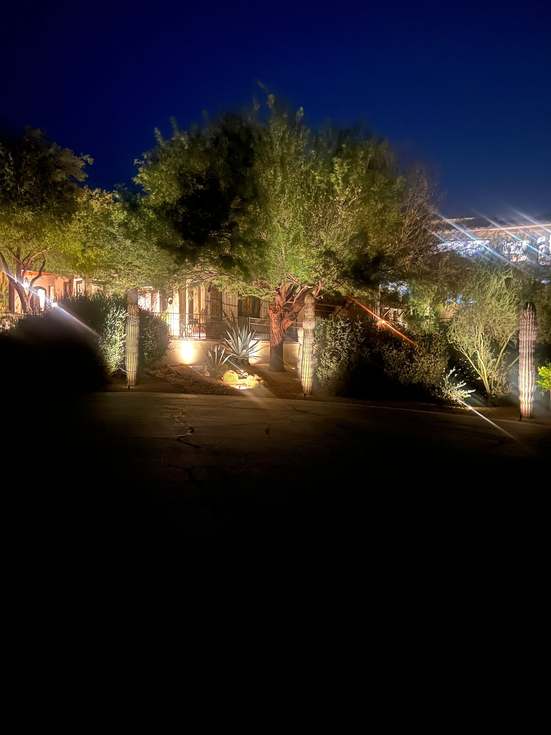 Professional low voltage accent lighting installation in the Troon community in Scottsdale. Thumbnail